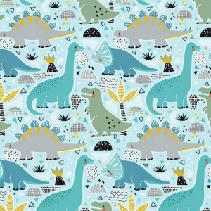 Dinosaurs - Prześcieradło bez gumki - dowolny rozmiar