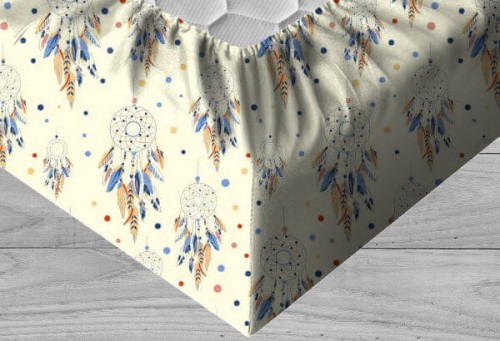 boho triangles prześcieradło poscielnawymiar.jpg