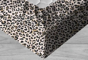 Leopard - Prześcieradło bawełniane z gumką