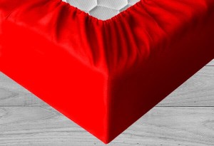 Red - Prześcieradło bawełniane z gumką